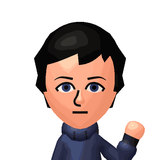 Mii character waving